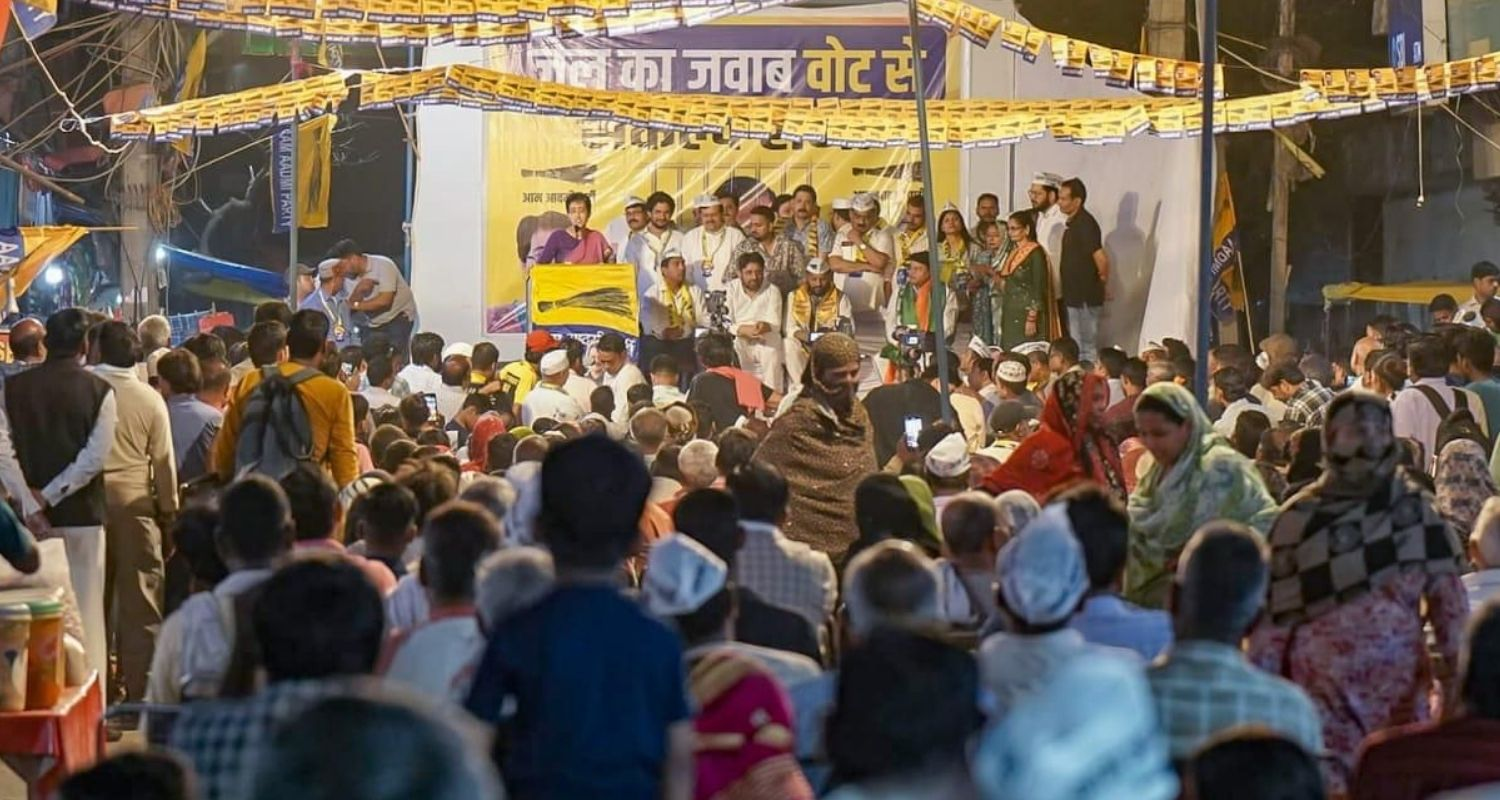 AAP leaders during election campaigning. 