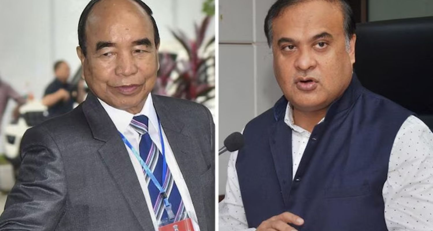 Mizoram CM Zoramthanga (left) and Assam CM Himanta Biswa Sarma.