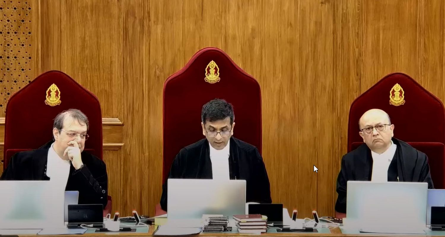 The bench was headed by CJI DY Chandrachud.