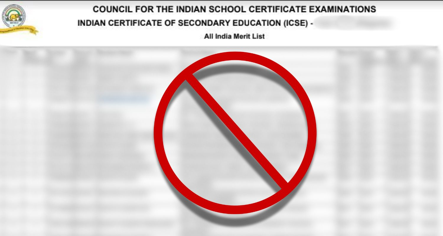 No more merit lists for CISCE class 10, 12 students, starting this year. 