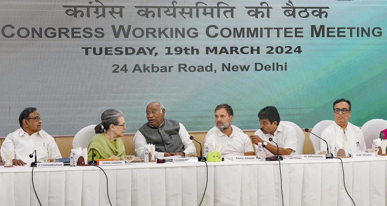 CWC meeting in New Delhi.
