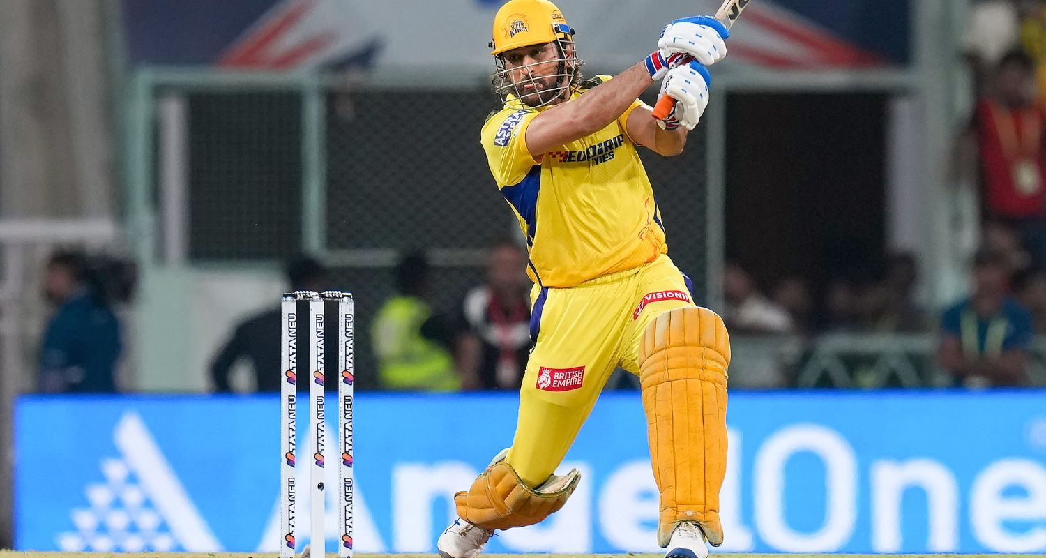 Chennai Super Kings batter MS Dhoni in action during the Indian Premier League (IPL) 2024 T20 cricket match between Chennai Super Kings and Lucknow Super Giants at Ekana Cricket Stadium, in Lucknow on Friday.