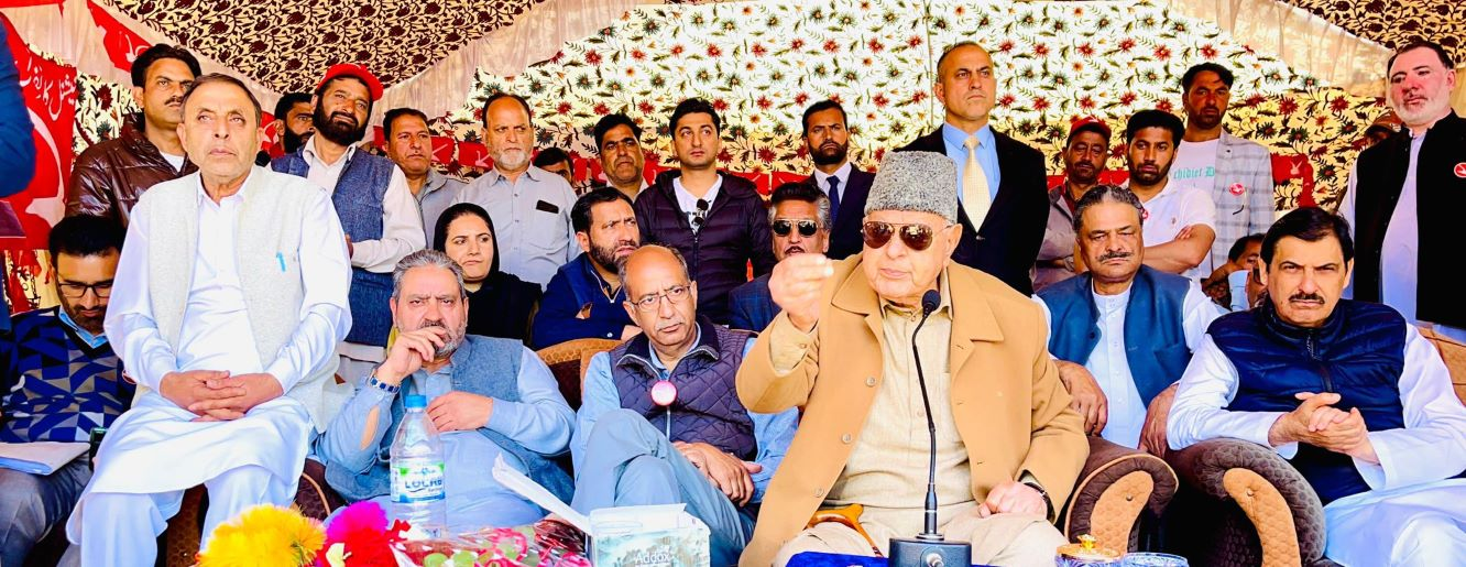 Says guns killed Kashmiri men, women, children and leaders like Abdul Gani Lone, Mirwaiz Moulvi Farooq. 