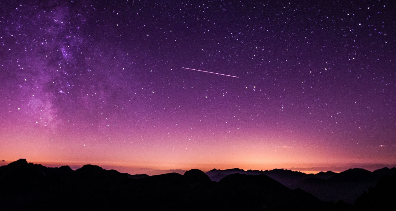 Earth receives signal from space.