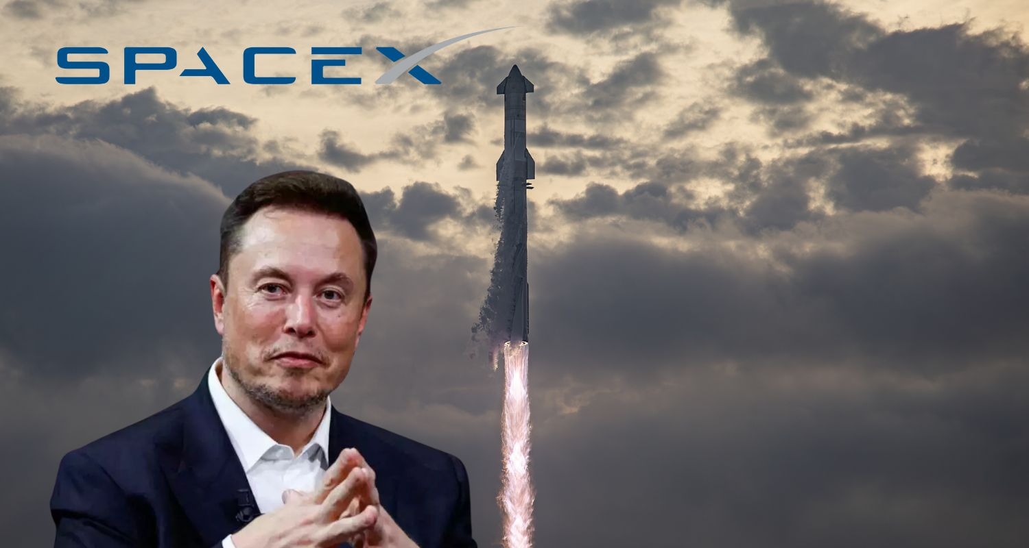AN image of SpaceX owned by Elon Musk.