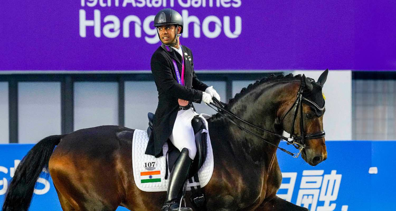 Asian games medallist Anush Agarwalla in Hangzhou asian games