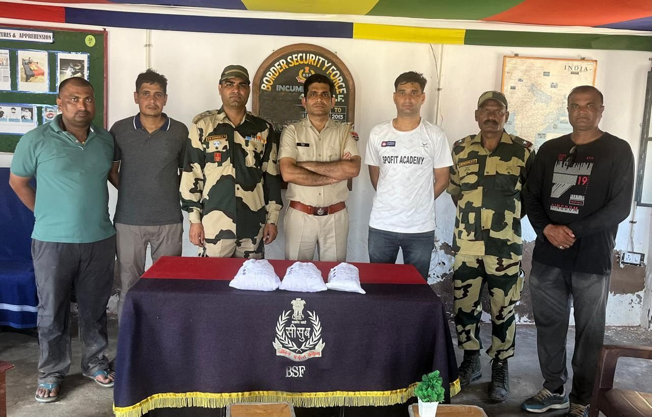 Raj BSF police seize 3 Kgs of heroin smuggled via drone