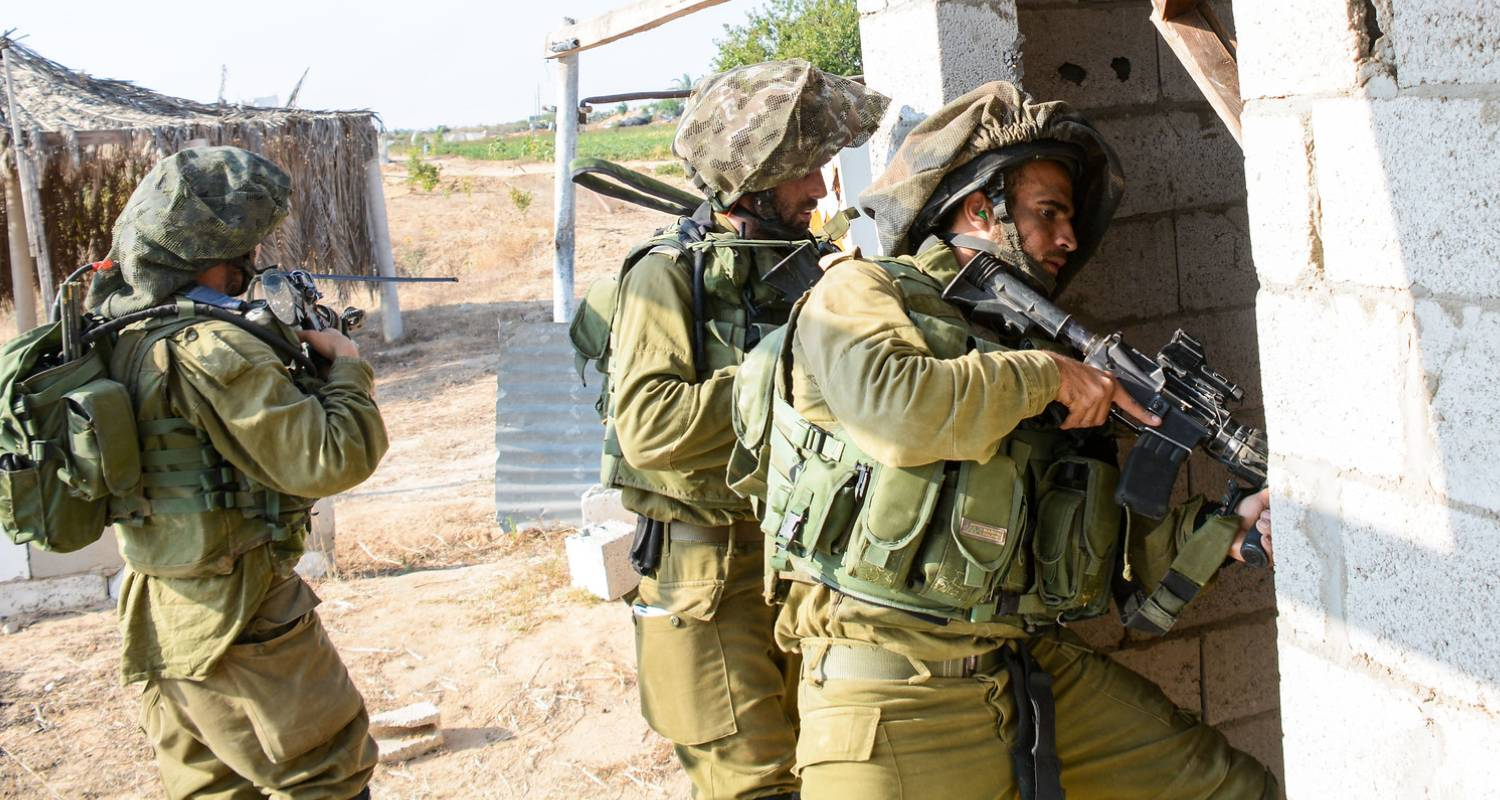 Israeli forces during an operation in Gaza. Image via IDF.