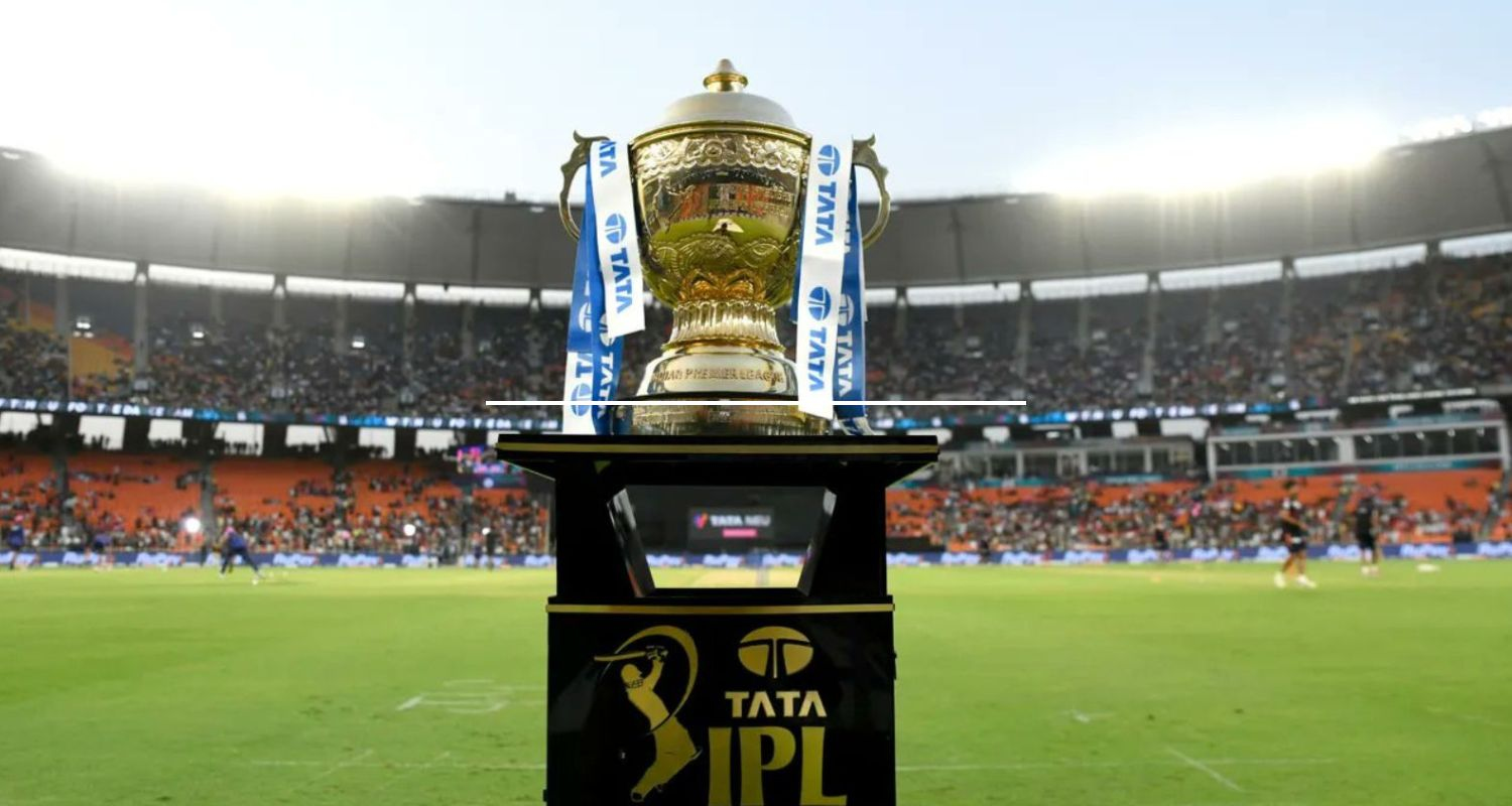 The trophy for the Tata IPL.