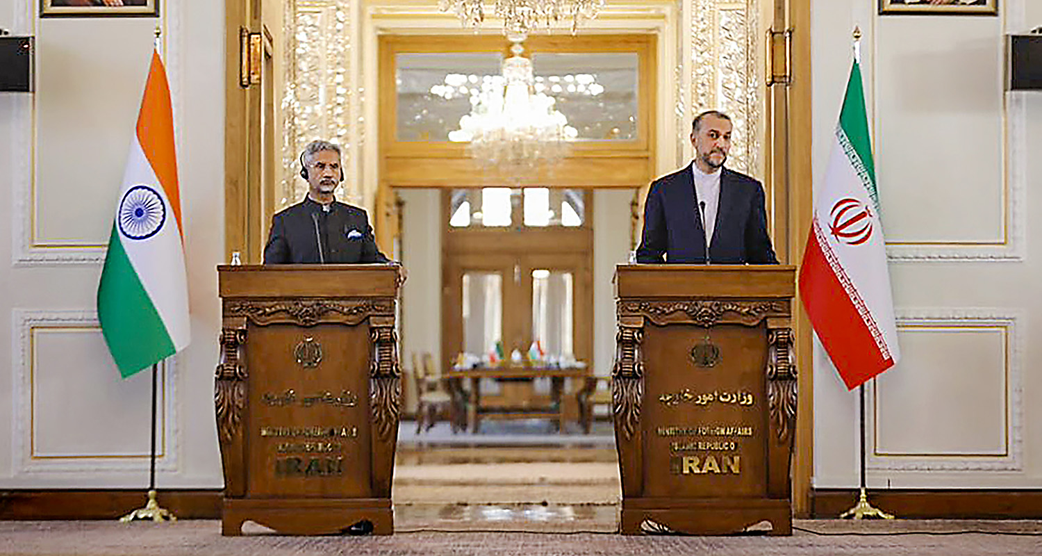 External Affairs Minister S Jaishankar on Monday held wide ranging discussions with Iranian counterpart Hossein Amirabdollahian Chabahar port and the North-South connectivity project