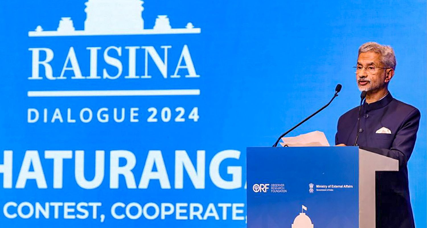 EAM S Jaishankar at the Raisina Summit.