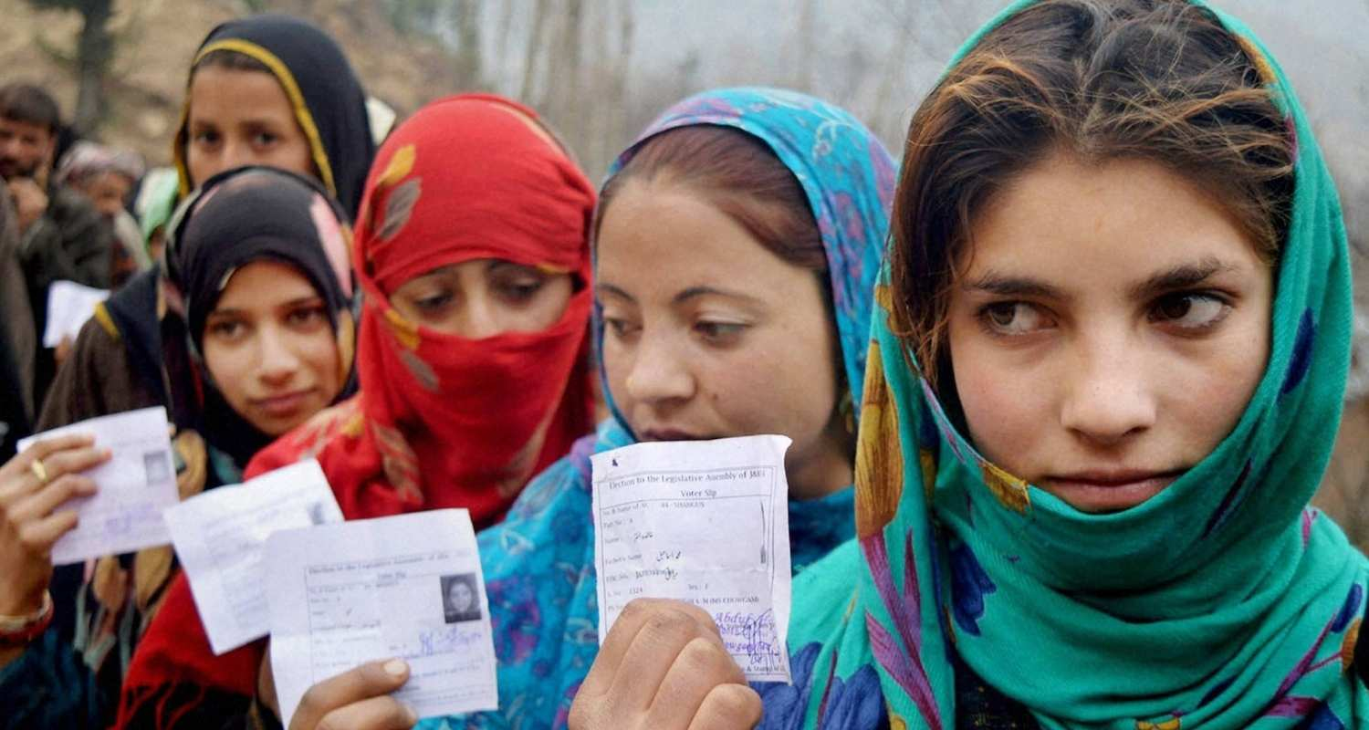 Women polling in Jammu and Kashmir. File Photo.