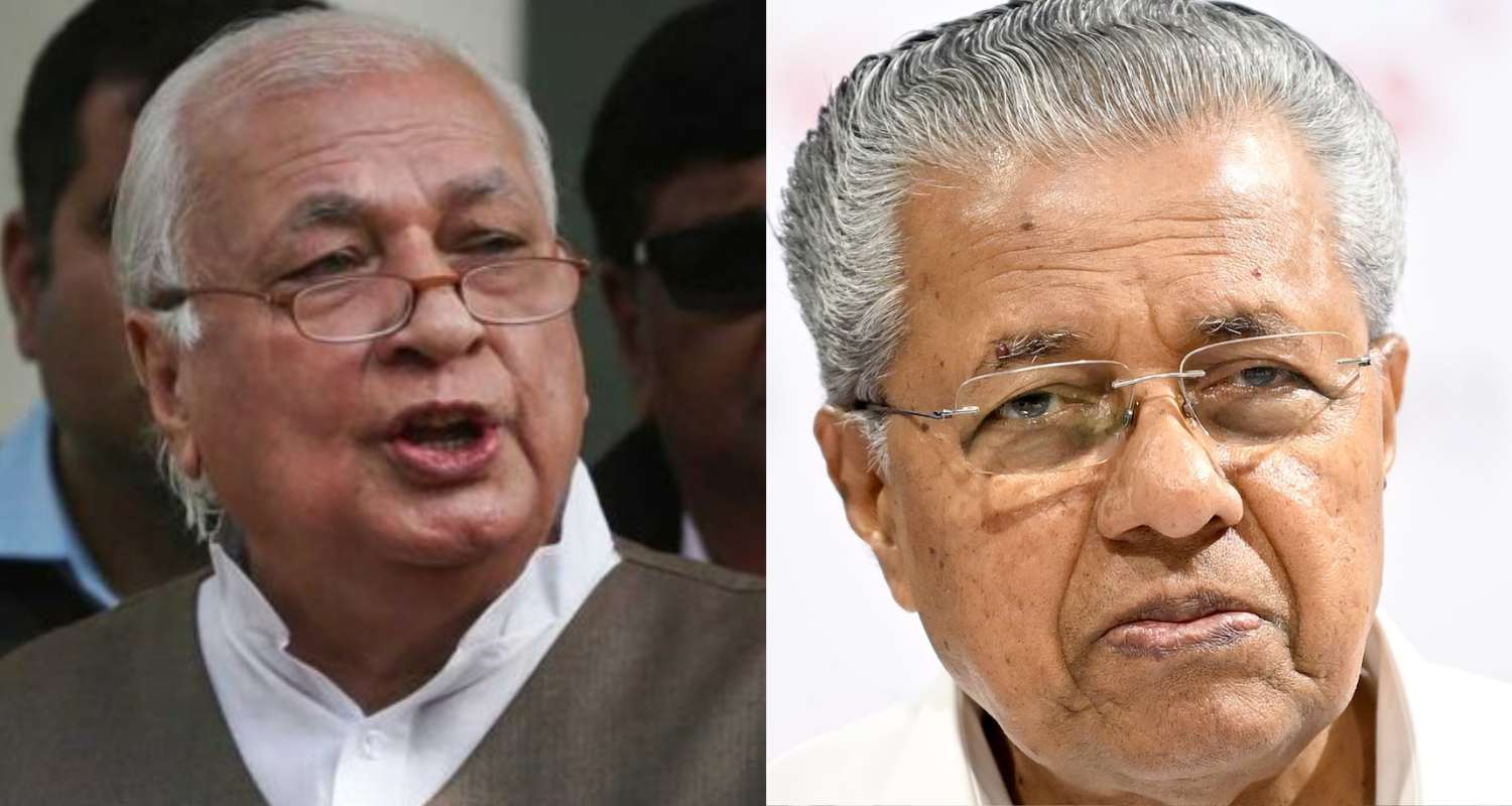 Governor of Kerala Arif Mohammed Khan and Kerala CM Pinarayi Vijayan. 