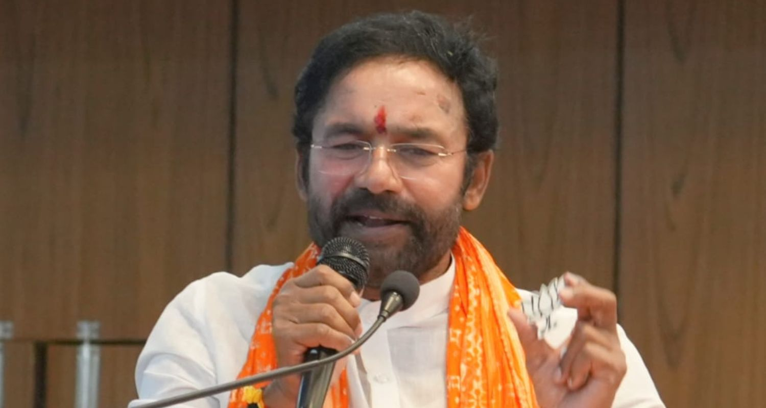 Union Minister G Kishan Reddy targets Congress & BRS.