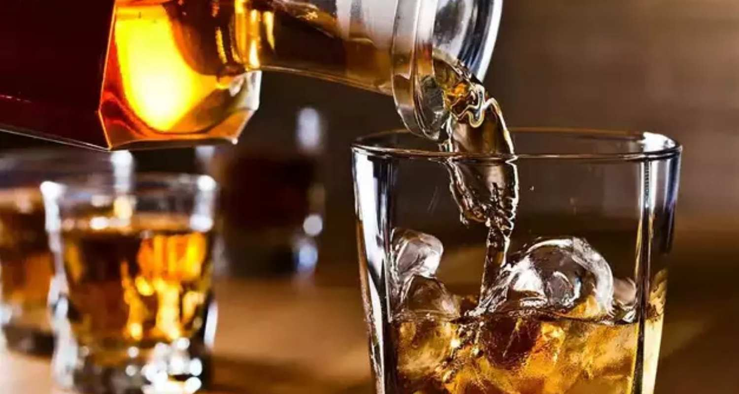 glass of alcohol. 