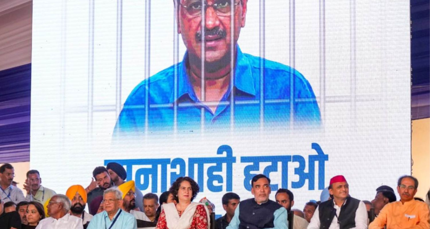 Loktantra Bachao rally takes place in Ramlila Ground 