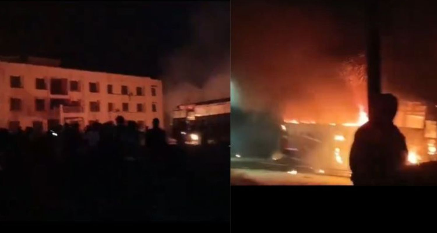 Visuals of Major violence erupting in Churachandpur district. Manipur