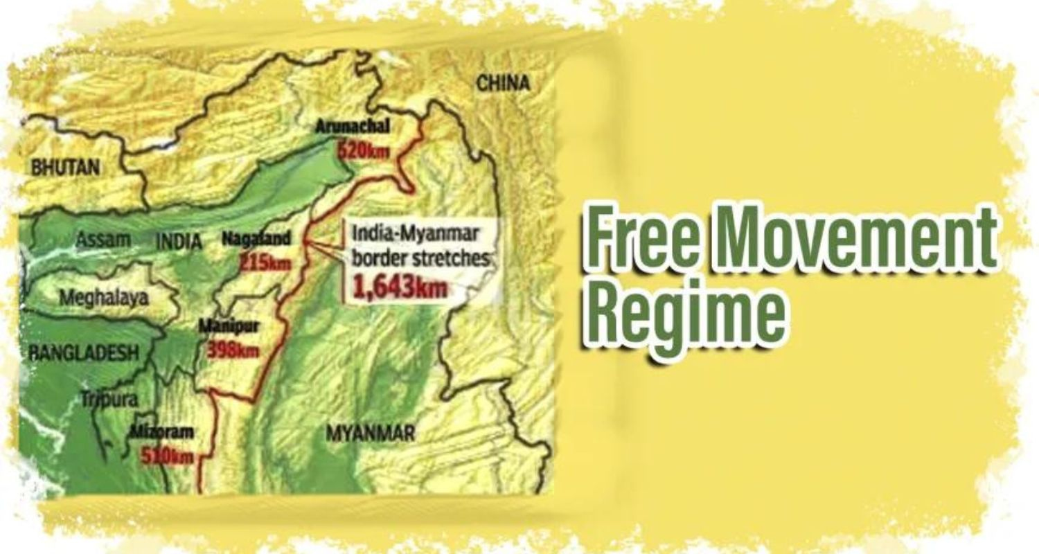 A pictorial description of Centre's Indo-Myanmar border plan and its proposal to fence the India-Myanmar border, putting halt to the Free Movement Regime (FMR).