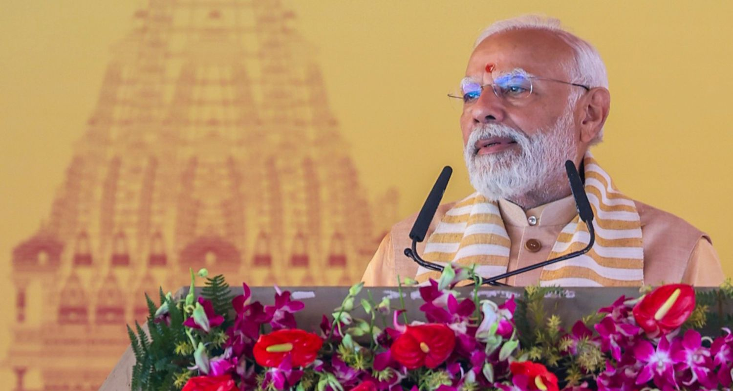 PM Modi launches project.
