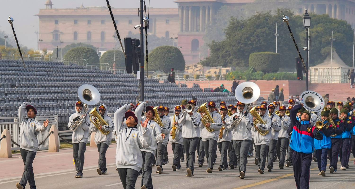 NCC, DU, Republic day.Kartavya Path