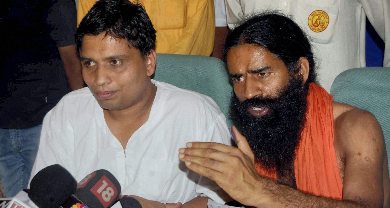 Ramdev and his close aide Balkrishna. 
