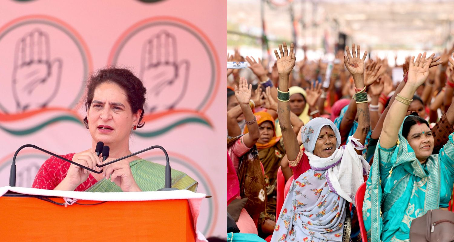 Congress leader Priyanka Gandhi Vadra in Chhattisgarh.