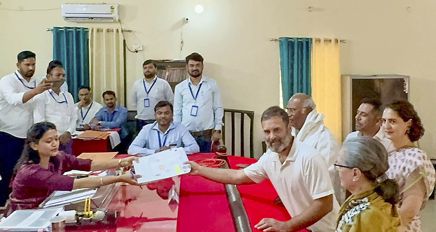 Congress leader and candidate from Rae Bareli constituency Rahul Gandhi. 