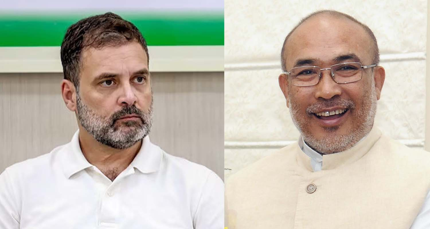 rahul gandhi, congress, biren singh, manipur, chief minister, bharat, 