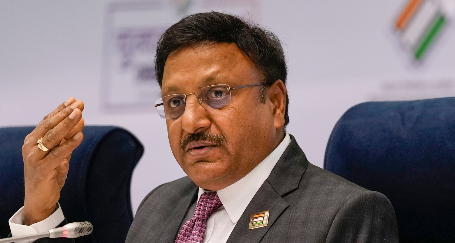 CEC Rajiv Kumar in New Delhi.