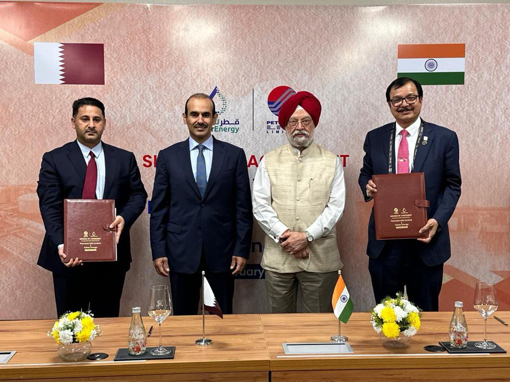 Petronet LNG Ltd, extended the current pact with QatarEnergy by another 20 years till 2048, by buying 7.5 million tonne a year of gas to produce LNG