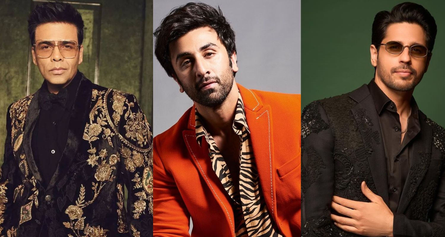 Karan Johar, Ranbir Kapoor, Sidharth Malhotra. 