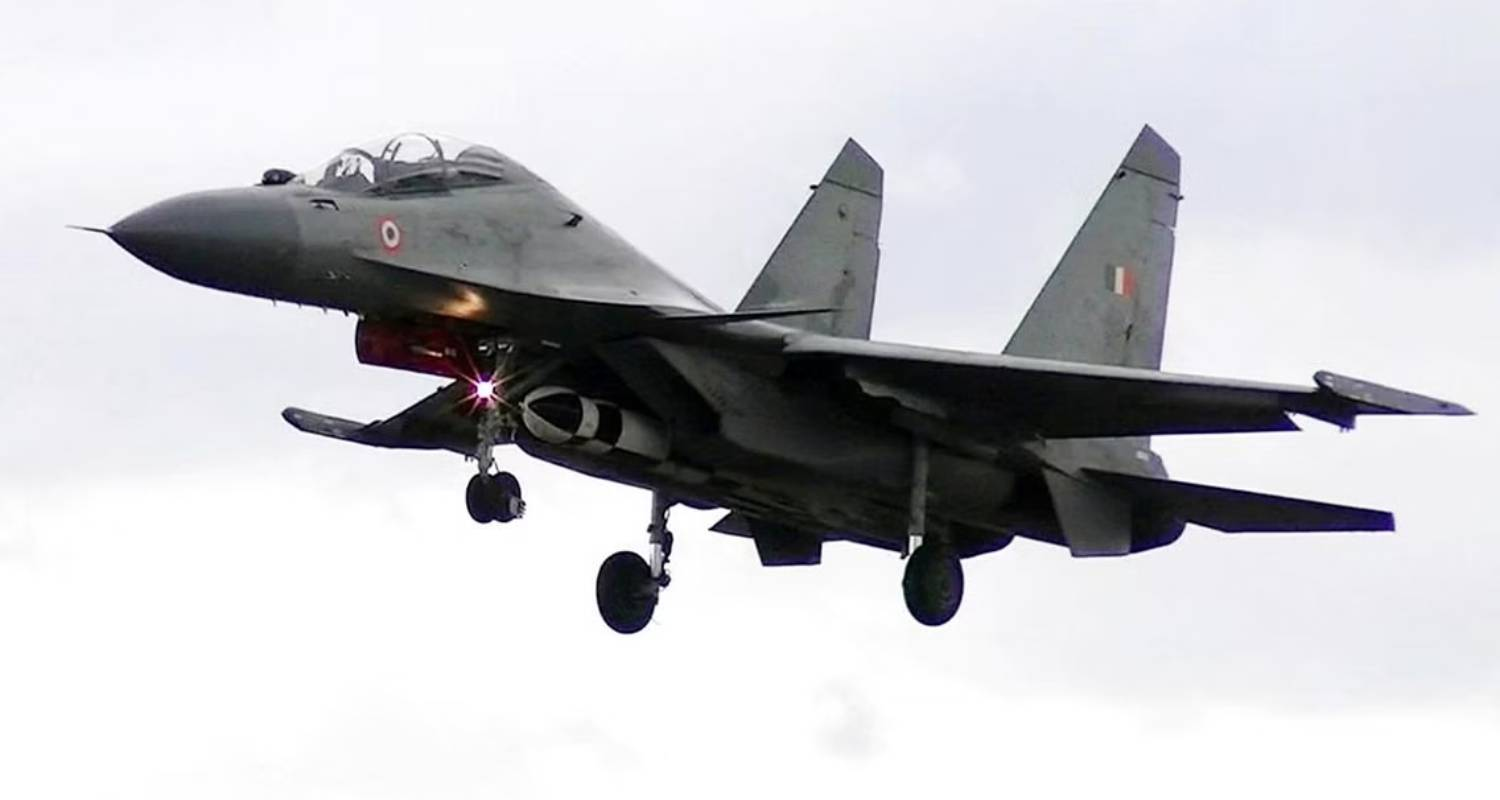 The Sukhoi fighter jet.