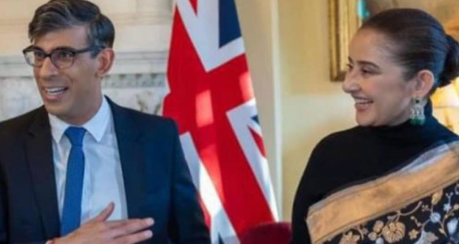 UK PM Sunak with Actor Manisha Koirala. 