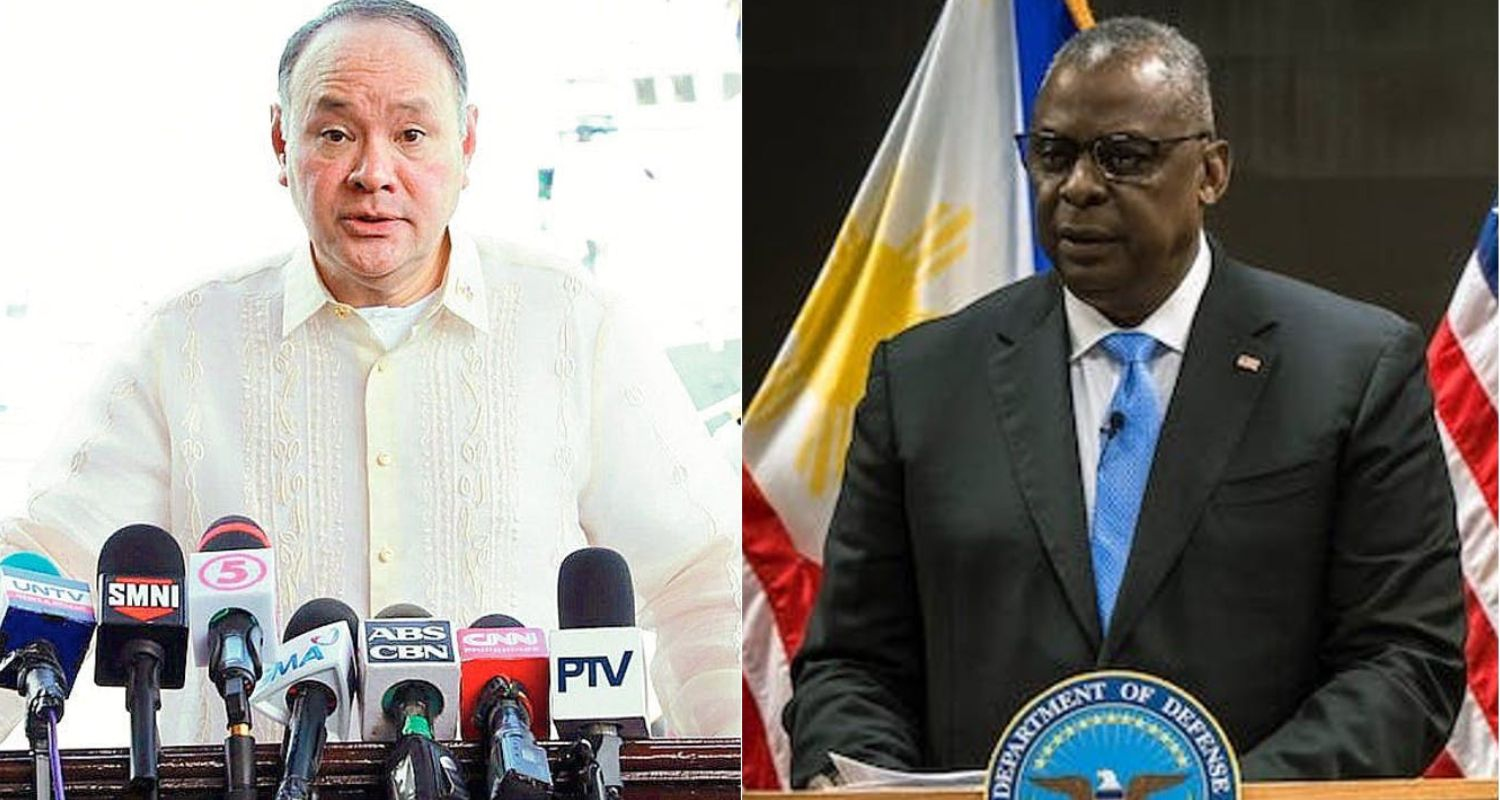 Philippine Defense Secretary Gilbert Teodoro Jr. and US Defense Secretary Lloyd J. Austin III. Image X.