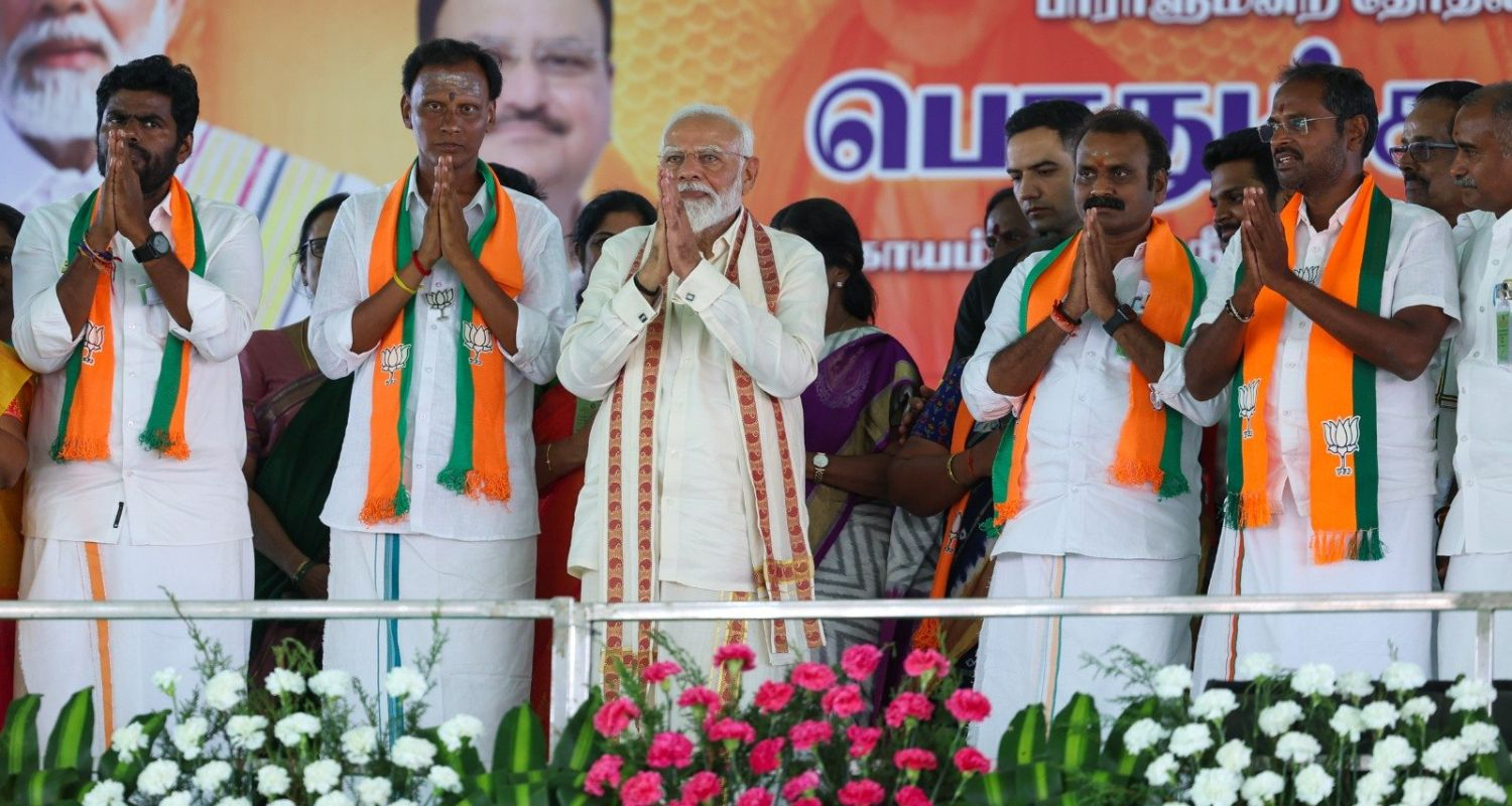 Modi in Tamil Nadu. Image X.