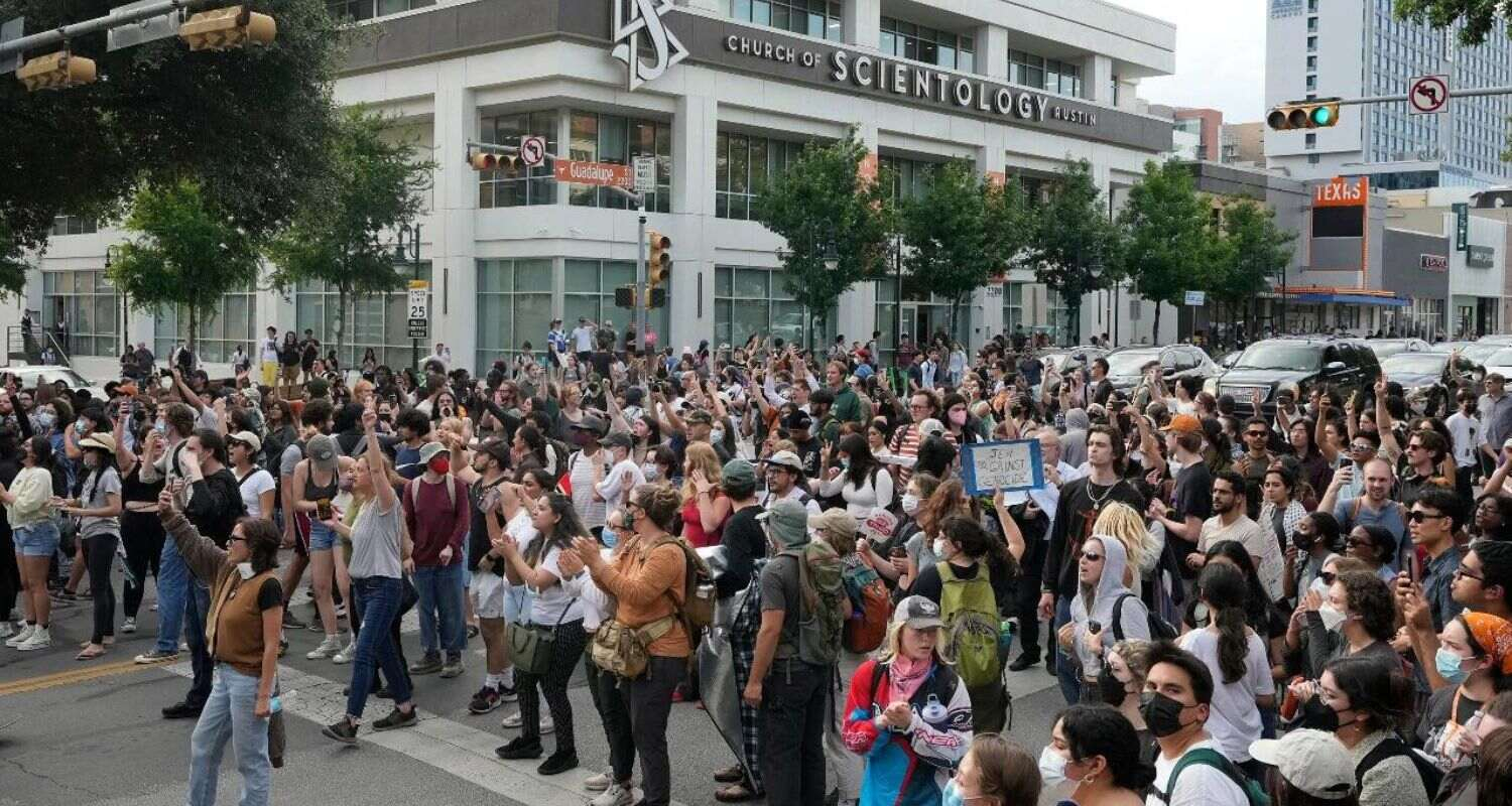 Israel - Gaza conflict, protests erupted across various US university campuses. Image X.