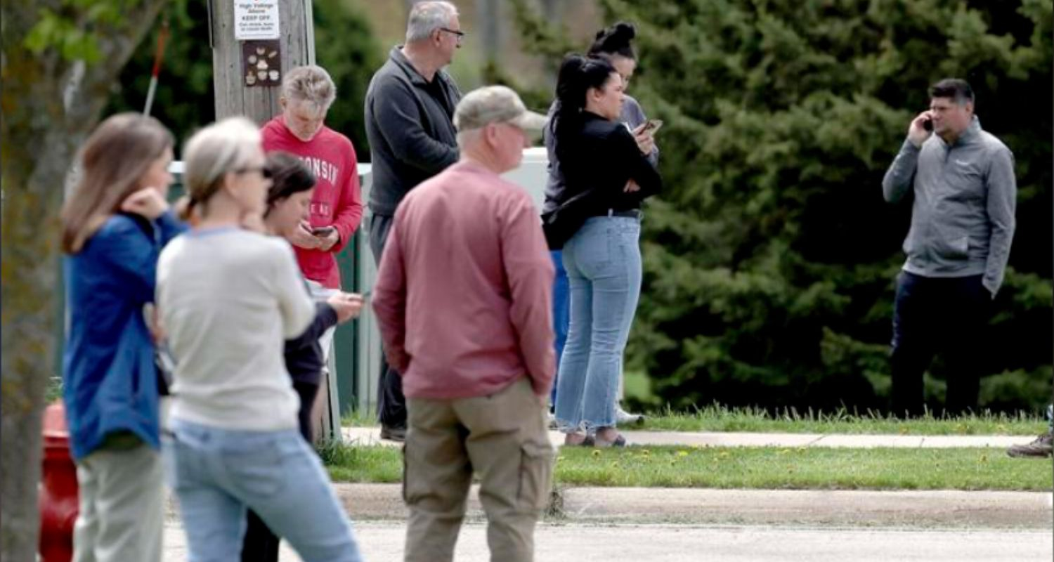 Now the Student Protests in USA turns Violent and 1 Armed Student Gets Killed. Image X.