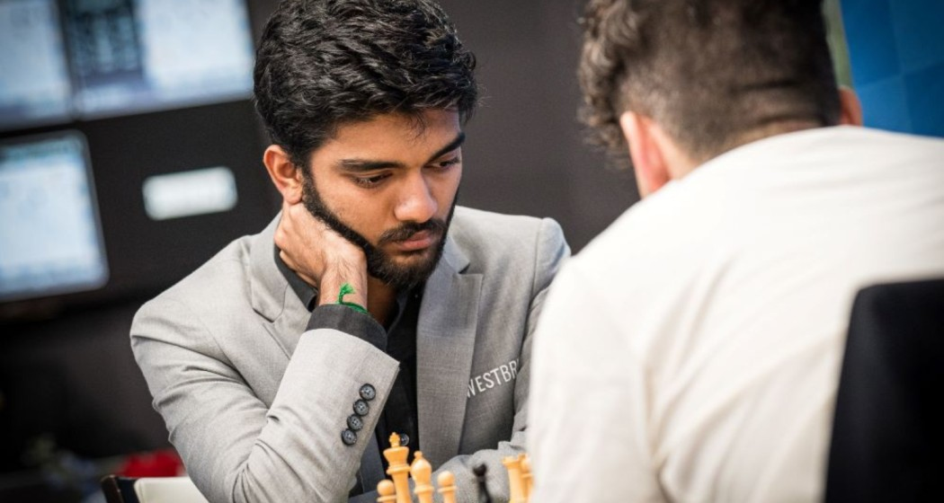 World championship challenger Indian Grandmaster D Gukesh.