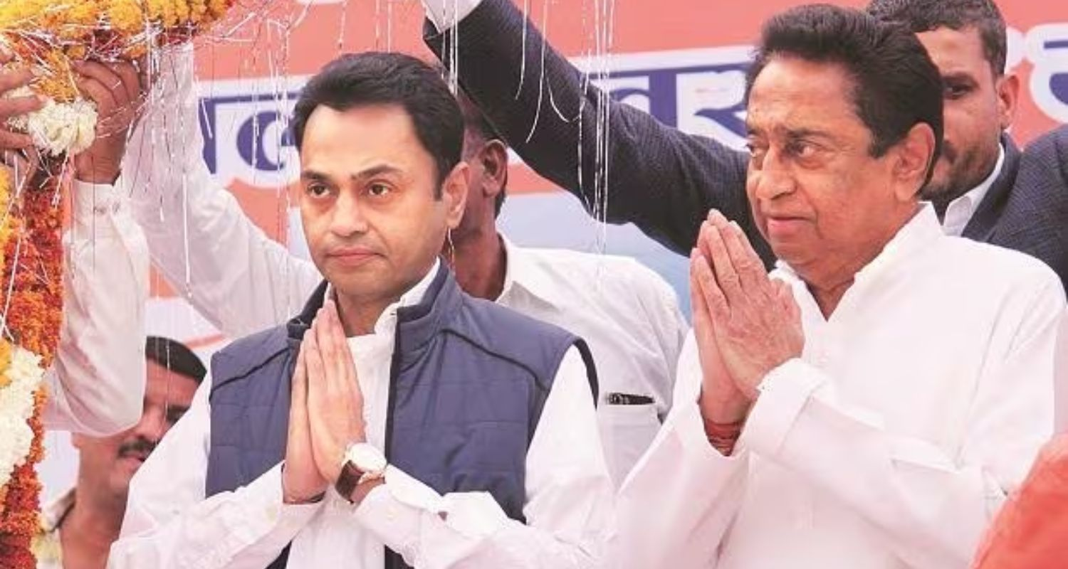 Nakul Nath & Former CM of Madhya Pradesh Kamal Nath. Image X.