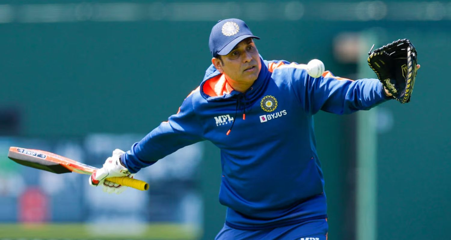 VVS Laxman during a practice session.