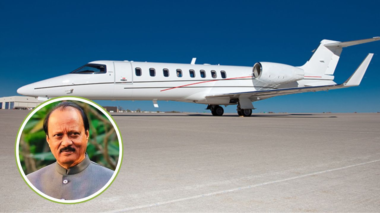 ajit pawar Bombardier Learjet 45 plane