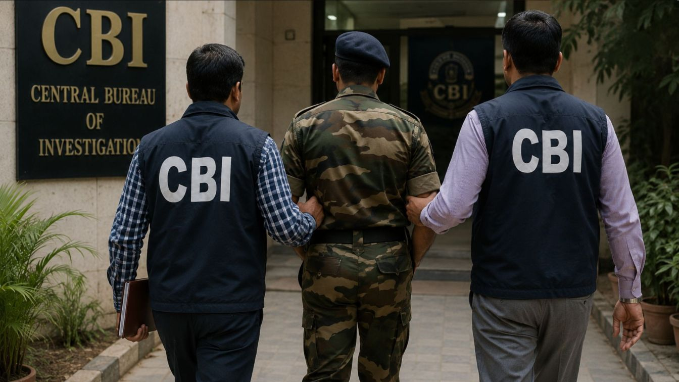 CBI Arrested Army Officer AI Image