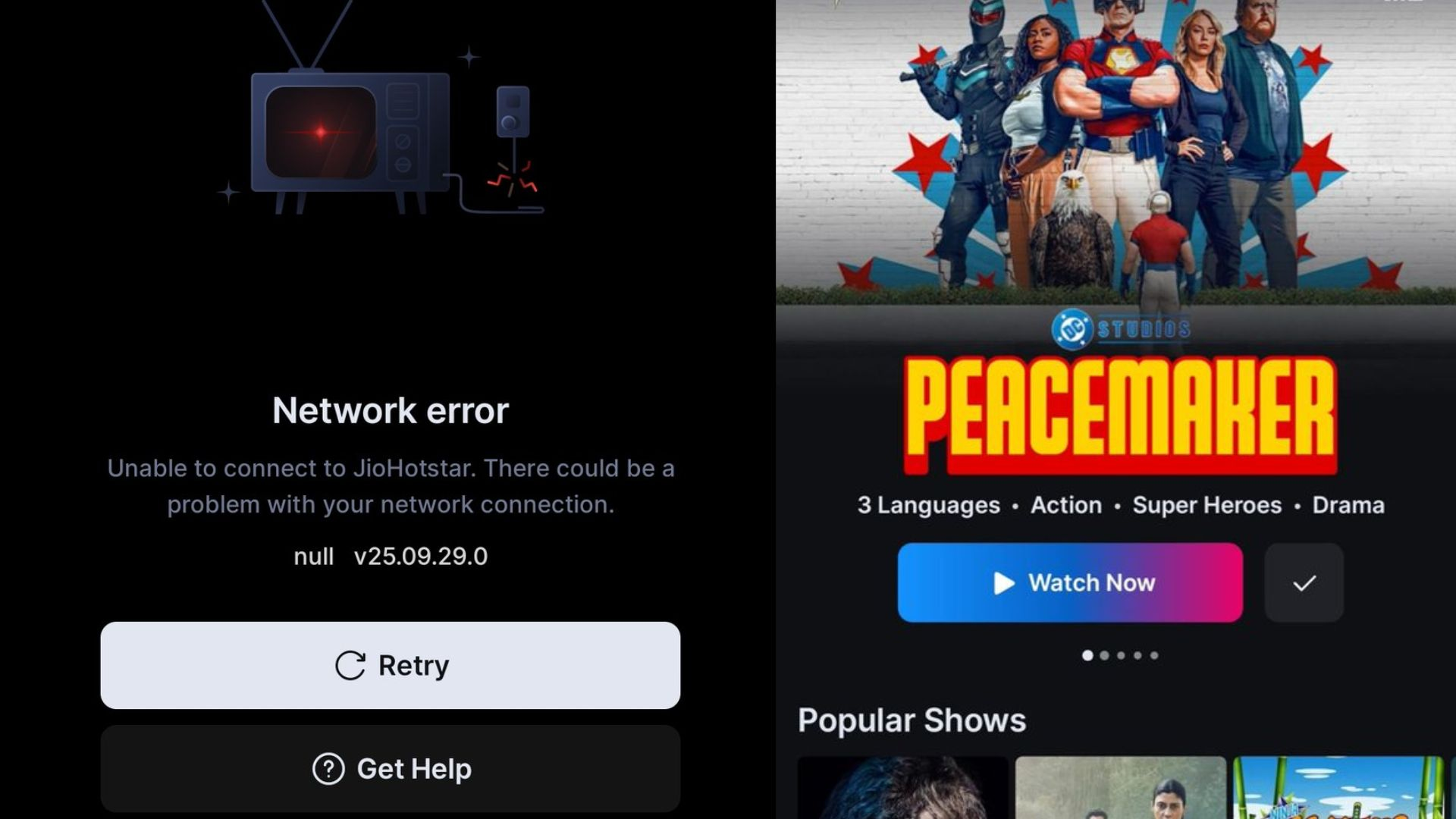 JioHotstar Down