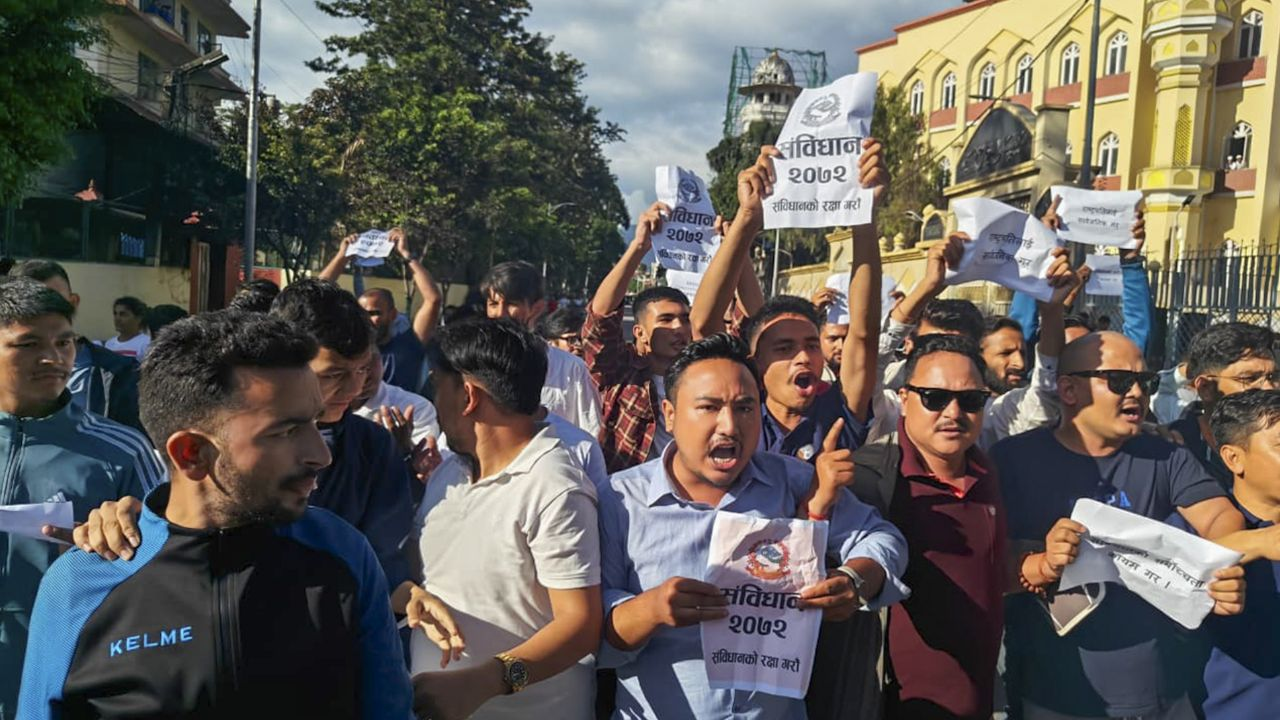  gen z protesting in nepal। Photo Credit: PTI