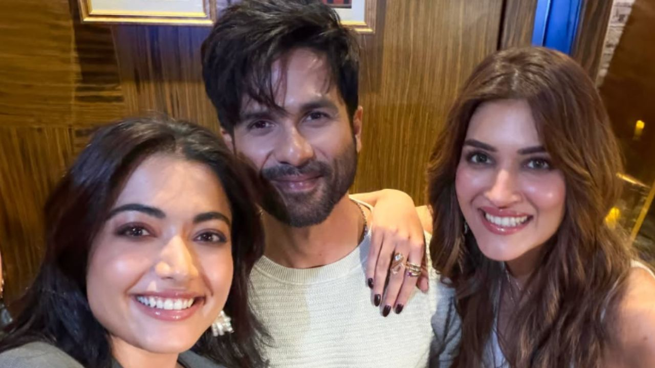 rashmika, shahid and kriti sanon