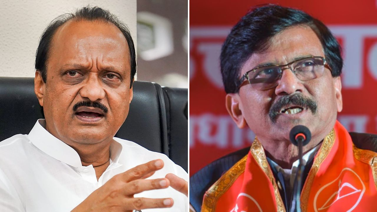 ajit pawar sanjay raut