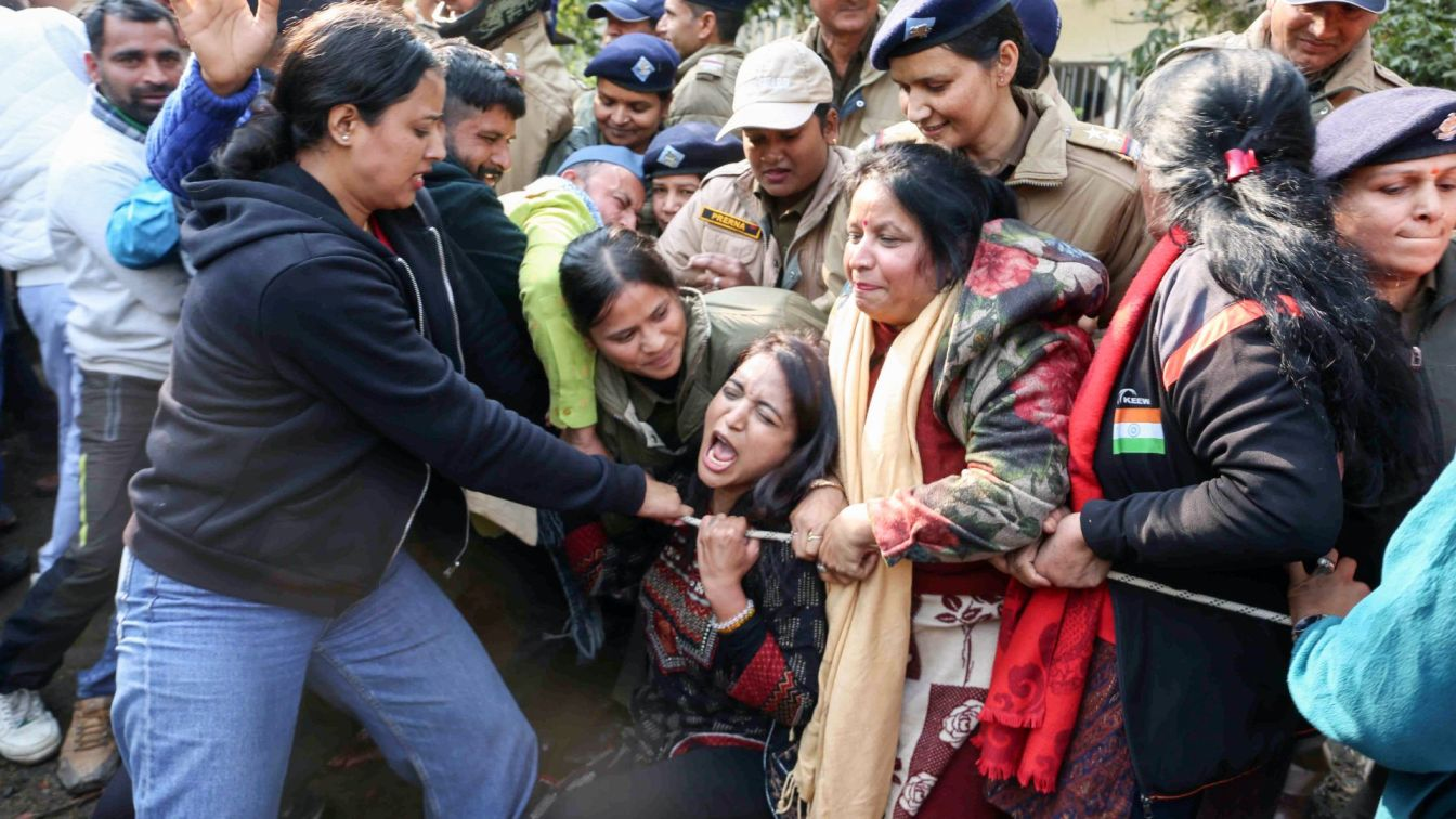 UKD stage a protest