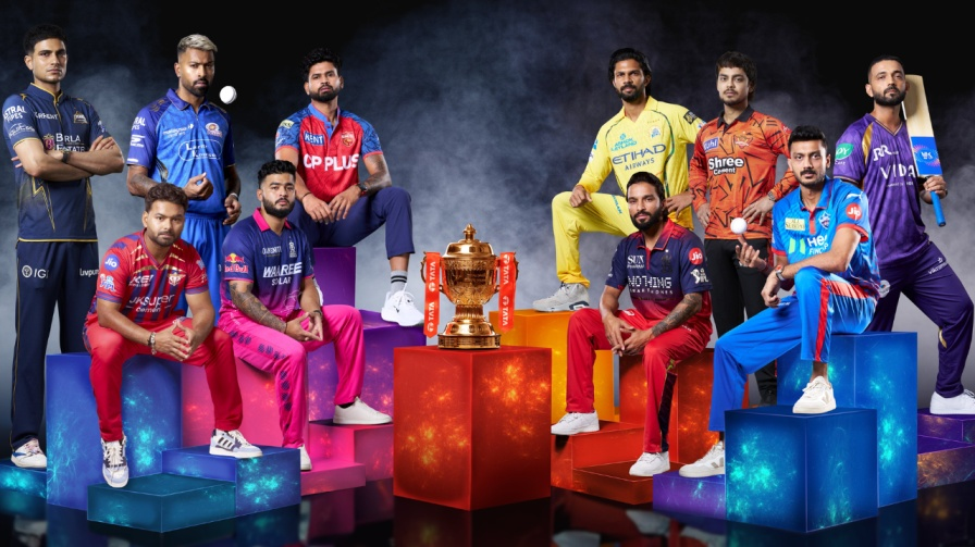 IPL 2026 all team captains with trophy