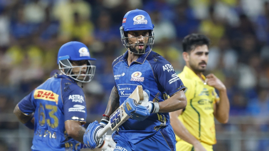 MI vs CSK Tilak Varma