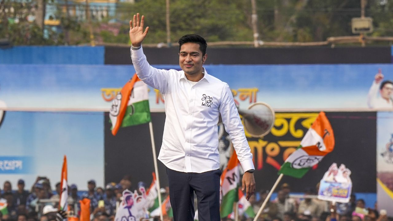 abhishek banerjee during tmc rally
